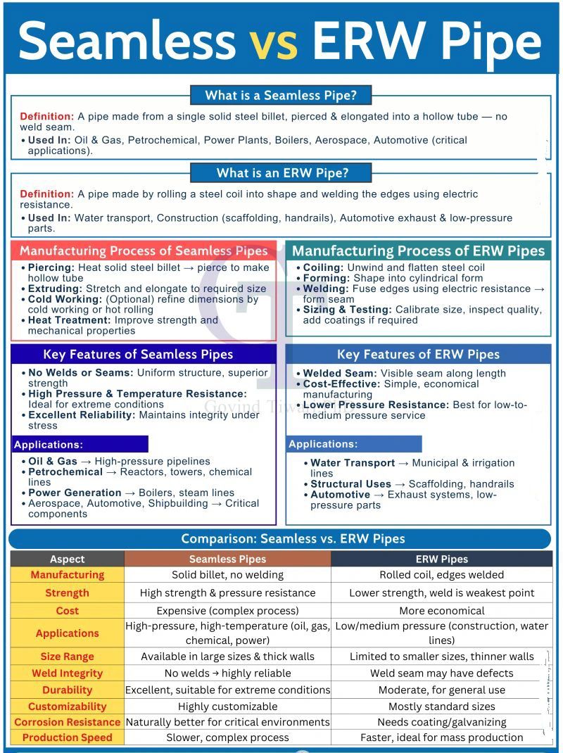 Ống liền mạch so với ống hàn ERW - NGUYỄN QUANG HƯNG BLOG