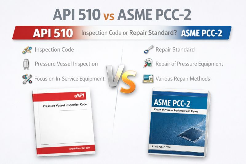 API 510 so với ASME PCC-2: Qui chuẩn kiểm tra hay Tiêu chuẩn sửa chữa ...